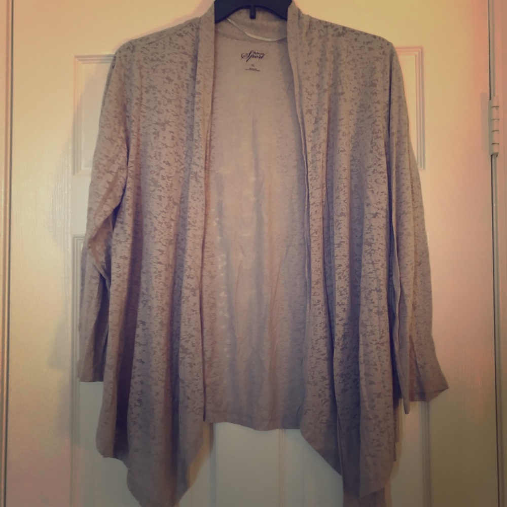 Grey speckled cardigan